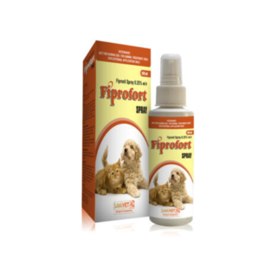 Fiprofort Tick & Flea Control Spray for Dog & Cats, 100ml