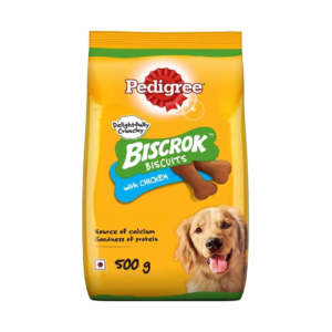 Pedigree Chicken Flavour Biscrok Biscuits Dog Treats 500gm