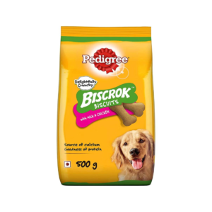 Pedigree Biscrok Milk and Chicken Flavour Dog Biscuits 500gm