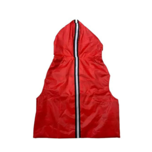 Petaholic Water Proof and Fully Adjustable and Reversible Rain Jacket for Dog - Red