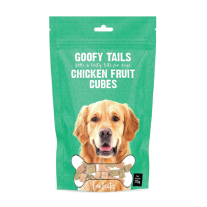 Goofy Tails Chicken Fruit Cube Treats for Dogs and Puppies- 70 Grams