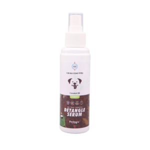 Petlogix Natural Detangle Serum Oil Enriched with Coconut Oil for Dog, Puppies & Cat All Seasons Pet Spray for Every Coat Type, 120ml