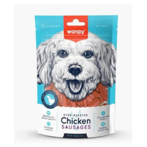 Wanpy Oven Roasted Chicken Sausages – Dog Treats 100gm