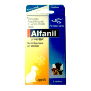 Zydus Alfanil dewormer, 10 tabs for dogs