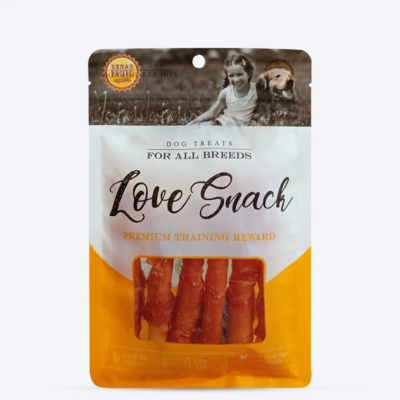 Rena Love Snack Chicken Wrap Cheese Sticks Treat For Dog - 55 g