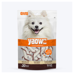 Gnawlers Yaowo Stick Roll Chicken And Liver Dog Treat -S- 220 g
