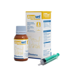 Atopivet Oral Suspension Helps Maintain Skin's Protective Barrier Food Supplement for Dogs & Cats 120ml