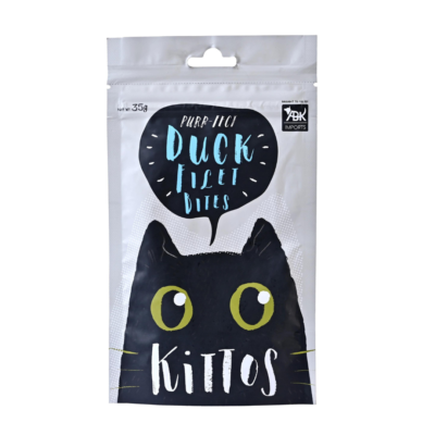 Kittos Purr-Fect Duck Fillet Bites Cat Treat 35gm