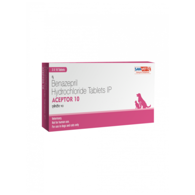 Savavet Benazepril Hydrochloride Aceptor - 10 Tablets For Dogs & Cats
