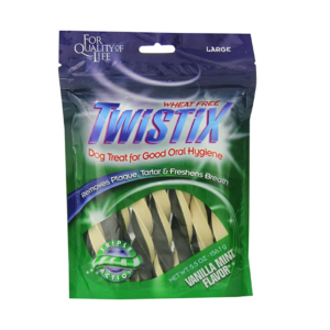 Twistix Dental Chews for Pets with Vanilla Mint Flavor, Large (156.1 gm)