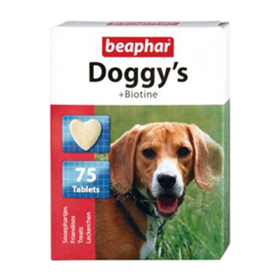 Beaphar Doggy's Biotine Tablets, Dog Supplement, 75 Tablets