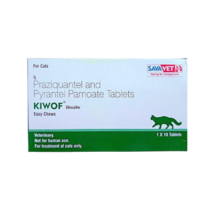 Savavet Kiwof Cat dewormer for cats, 10tabs