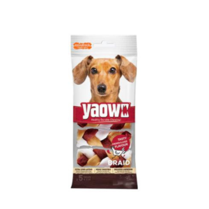 Gnawlers Yaowo 2.5 Small Braid Chiken & Liver Dog Treat - 220 gm