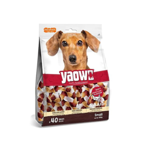 Gnawlers Yaowo 2.5 Small Braid Chiken and Liver Dog Treat S-500gm