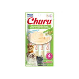 Inaba Churu Chicken With Scallop Recipe Cat Treats, 56 gm