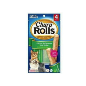 Inaba Churu Rolls Chicken Recipe Wraps Tuna Recipe 40gm