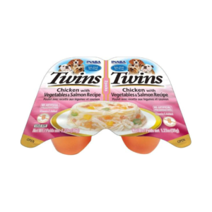 Inaba Grain Free Twin Chicken With Vegetables & Salmon Recipe Treat For Dogs 70gm