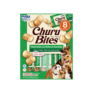Inaba Churu Bites Creamy Chicken Recipe Wrap Chicken with Tuna Recipe Grain Free Treat For Dogs 96g