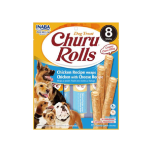 Inaba Churu Rolls Chicken Recipe Wraps Chicken Cheese Recipe Grain Free Treat For Dogs 96g