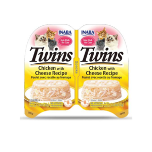 Inaba Twins Grain Free Chicken With Cheese Recipe Treat For Cats 70gm