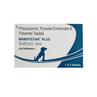 Mankind Bandystar Plus Dewormer for dogs, 2 Tabs
