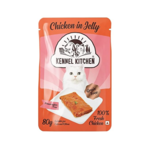 Kennel Kitchen Chicken in Jelly, Wet Cat Food for Adult Cat and Kitten 80gm