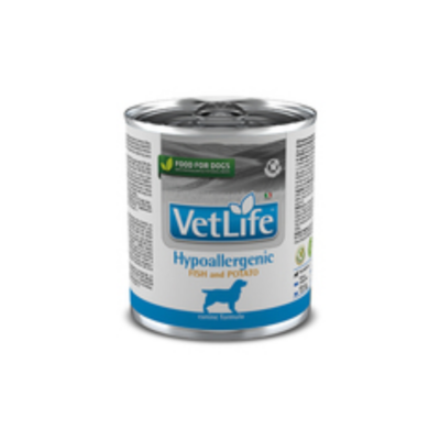 Farmina Vet Life Hypoallergenic Dog Food Fish &  Potato Wet Canned Gravy, 300gm
