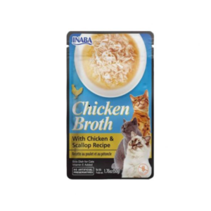 Inaba Chicken Broth Chicken & Scallop Recipe Wet Cat Food - 50 gm