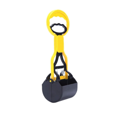 Pet Scooper Plastic for Pet Waste Potty Picker, Litter Scoop-Yellow