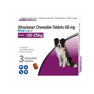 Nexgard Chewable flea tick tablets for dogs 10 to 25Kg 3 Tab