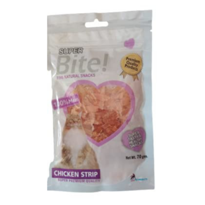 Super Bite Cat Treats - Chicken Strip -70 Grams