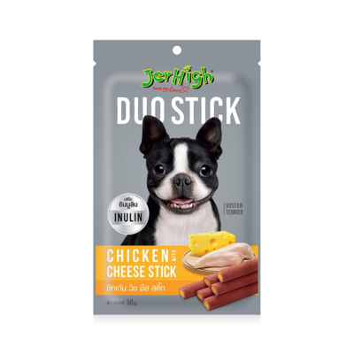 JerHigh Duo Stick Dog Treat - Chicken with Cheese - 50 g