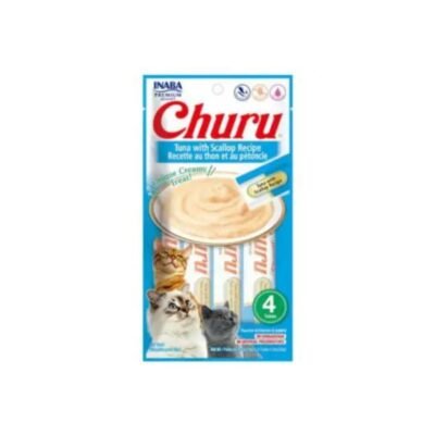 Inaba Churu Tuna With Scallop Recipe Cat Treats, 56 gm
