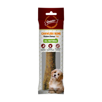 Gnawlers Bone, Chicken, Large, 265 g