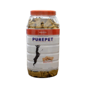 Purepet Chicken Flavour, Real Chicken Biscuit, Dog Treats For All Life Stages- Jar, 905g