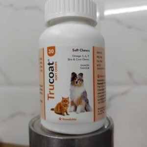 Trucoat – Skin & Coat Treats For Dogs With Salmon Oil (Omega 3,6,9) 30-Tabs