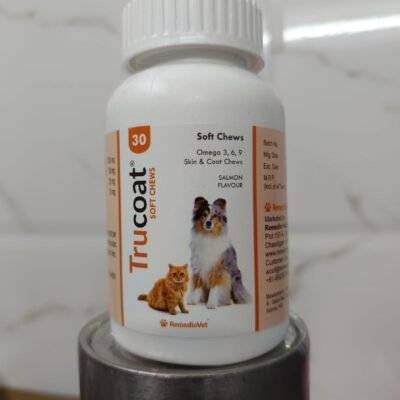 Trucoat – Skin & Coat Treats For Dogs With Salmon Oil (Omega 3,6,9) 30-Tabs