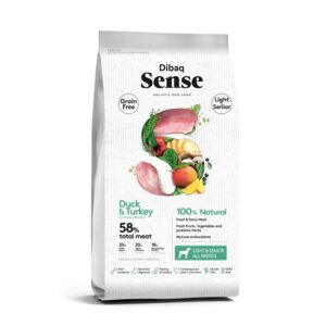 Dibaq Sense Light &  Senior Duck &  Turkey Dry Dog Food